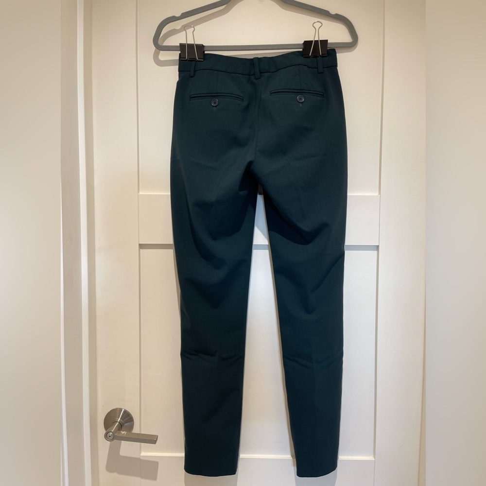 Theory Testra 2B Women’s Green/Forest Green Pants size 0 - Picture 8 of 14